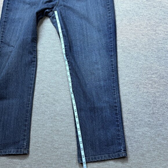Gloria Vanderbilt Womens Blue Denim Straight Amanda Jeans High Rise 14 Short - Picture 11 of 13
